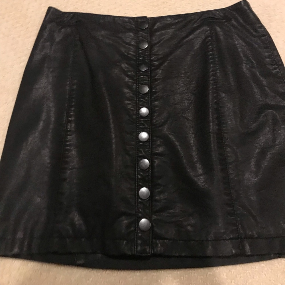 FREE PEOPLE leather skirt